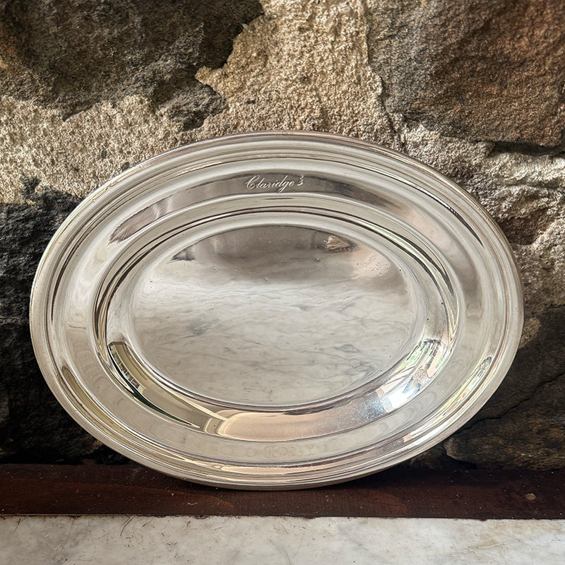 Vintage 10" Oval Platter, Claridge's Hotel