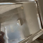 Vintage 11" Oblong Tray, Engine-Turned Tray, Sunburst