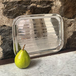 Vintage 12" Oblong Engine-Turned Tray