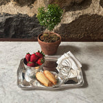 Vintage 12" Oblong Tray with Wavy Edging