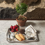 Vintage 12" Oblong Tray with Serpentine Edge