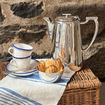 Vintage 8-Cup Coffee Pot, "B.O.A.C"