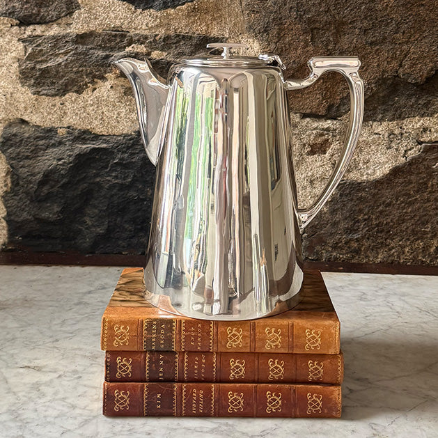 Vintage 8-Cup Coffee Pot, "B.O.A.C"