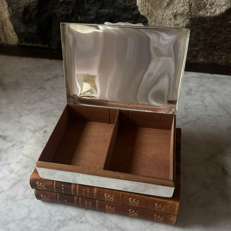 Vintage Box with Engine-Turned Lid