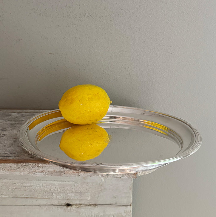 Vintage 8" Round Tray, Cunard Lines