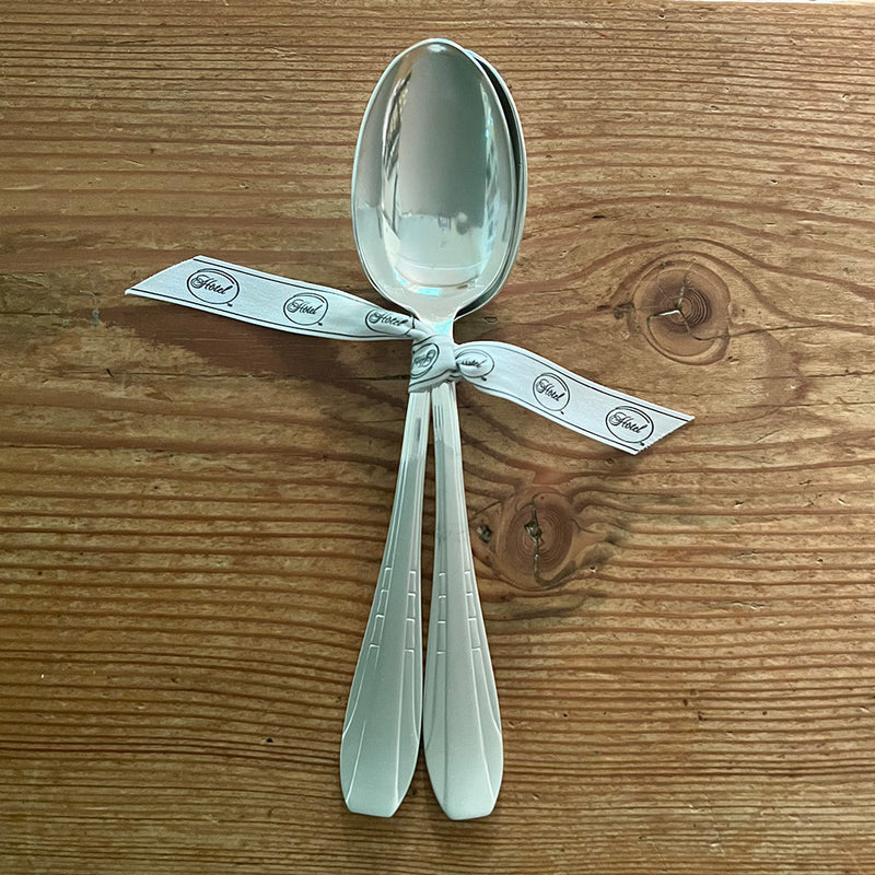 Vintage Pair of French Deco Kitchen Spoons