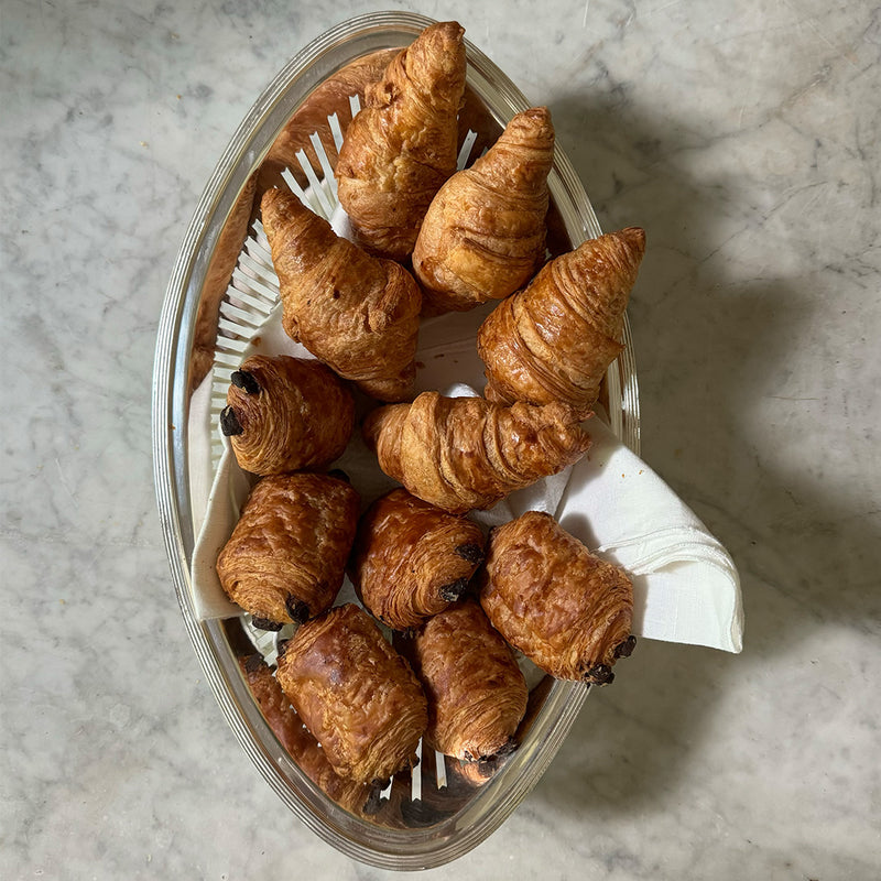 Vintage Bread Basket, Pierced Slatted Sides