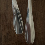 Vintage Pair of French Deco Kitchen Spoons