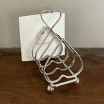 Vintage 4-Slice Heart Toast Rack