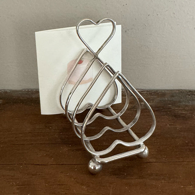 Vintage 4-Slice Heart Toast Rack