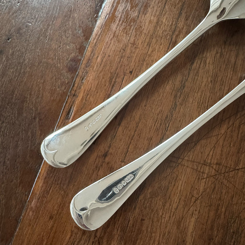 Vintage Salad Serving Set, "Old English" Pattern