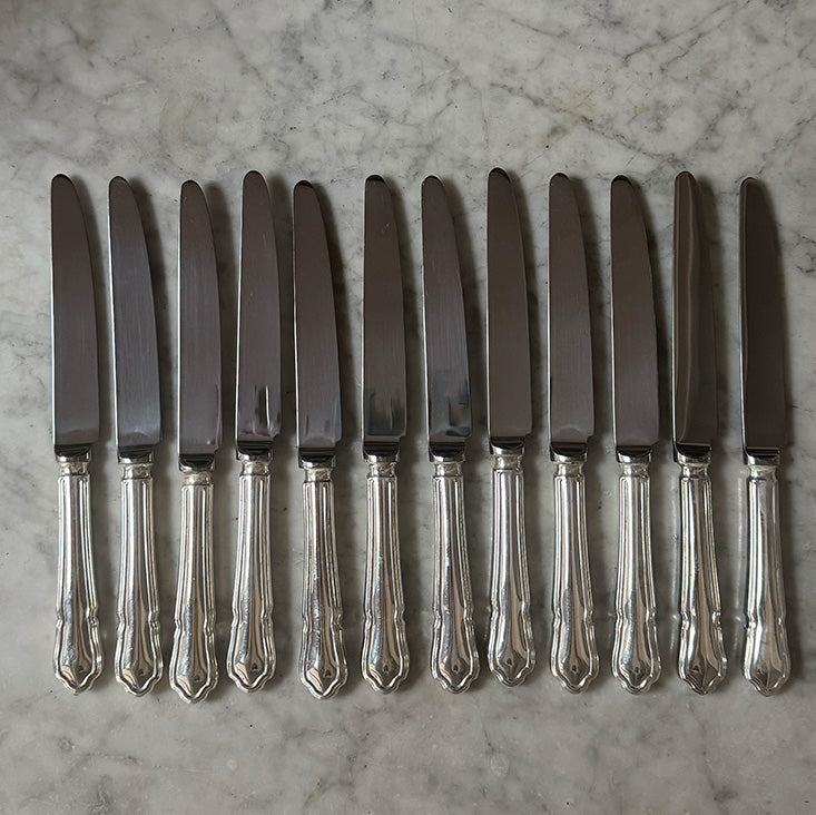 Set of 12 Vintage Dubarry Lunch Knives