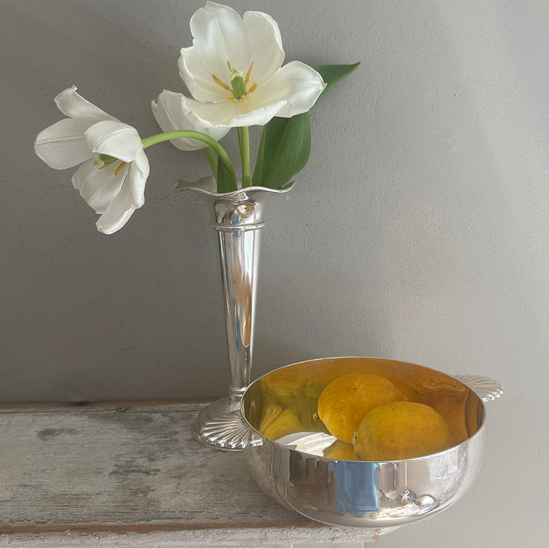 Vintage 7" Bowl with Shell Handles