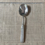 Vintage Serve Spoon, Mother of Pear Handle