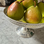 Vintage 9" Compote with Pierced Gallery