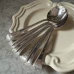 Vintage Set of 8 Soup Spoons