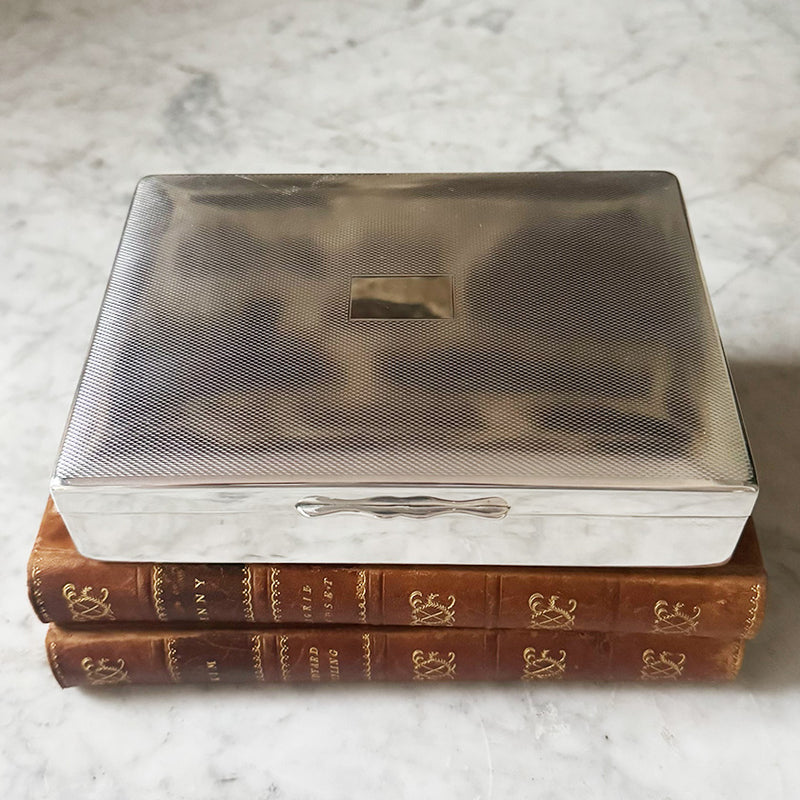 Vintage Box with Engine-Turned Lid