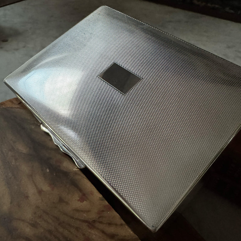 Vintage Box with Engine-Turned Lid