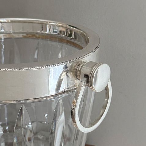 Vintage French Cut-Glass Champagne Bucket