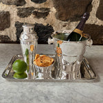 Vintage Stepped Deco Champagne Bucket