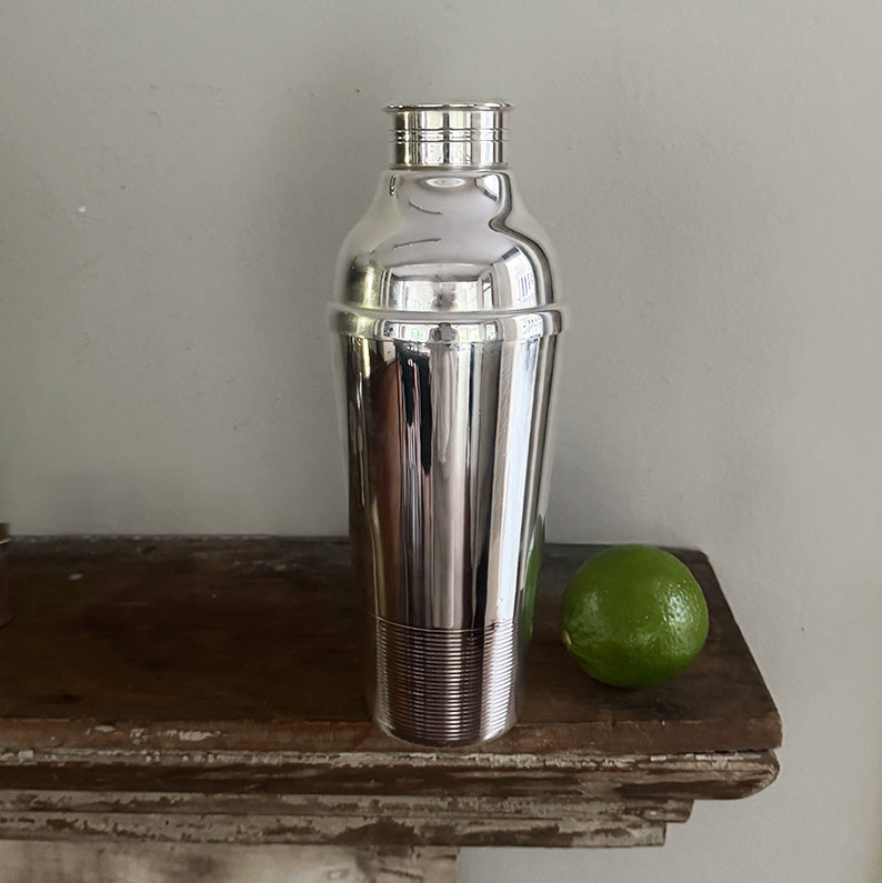 Vintage 10.25" French Deco Cocktail Shaker