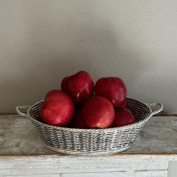 Vintage Woven Oval Basket