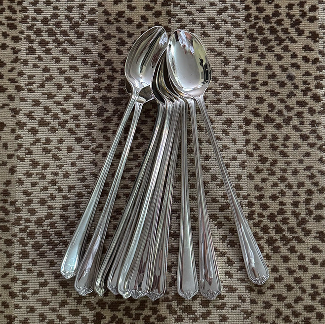 Set of 10 Vintage Ice Cream Spoons