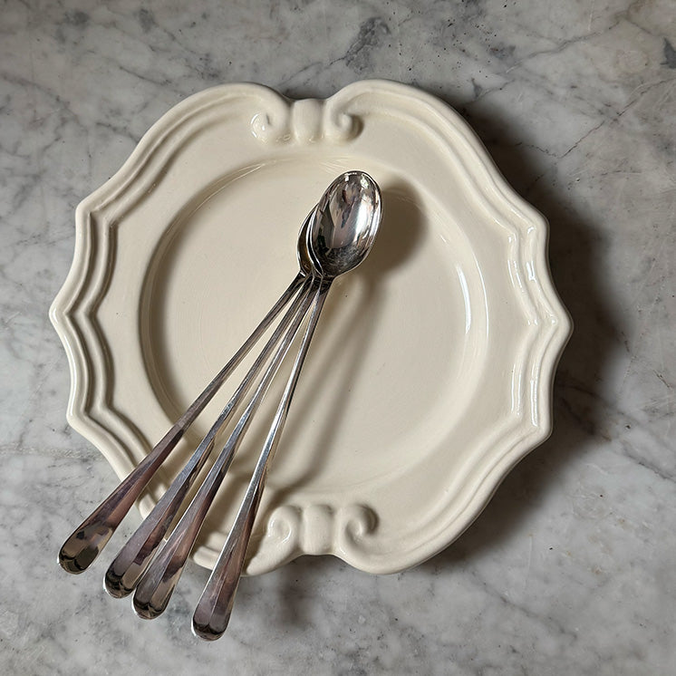 Set of 4 Vintage Ice Cream Spoons
